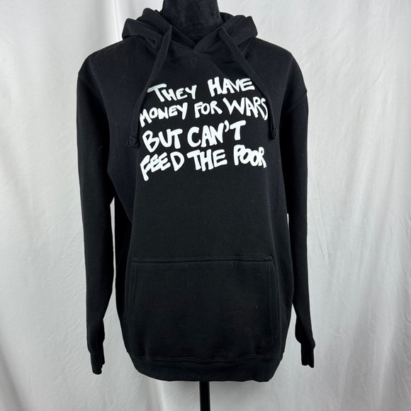 NWOT Wear the Peace Unisex Black Hoodie w/Tupac Quote - Picture 1 of 5